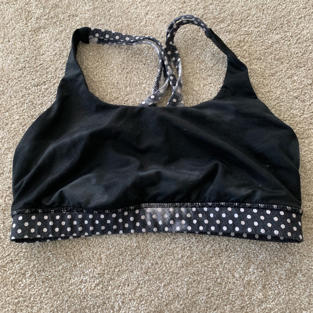 Lululemon energy bra Dottie blush 8